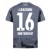 Maillot de foot Eintracht Frankfurt Hugo Larsson #16 Troisième vêtements 2025-26 Manches Courtes